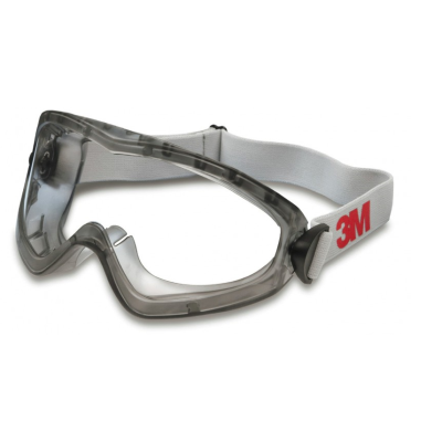 3M™ 2890 Safety Goggles, Indirect Vented, Anti-Scratch / Anti-Fog, Clear Lens
