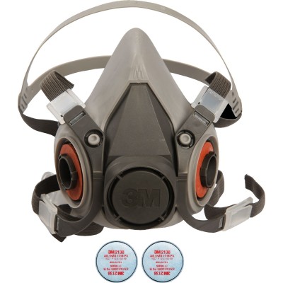 3M Half Face Mask 6200 with Filters 2138