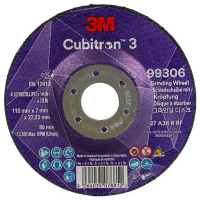 3M™ Cubitron™ 3 Depressed Center Grinding Wheel - T27